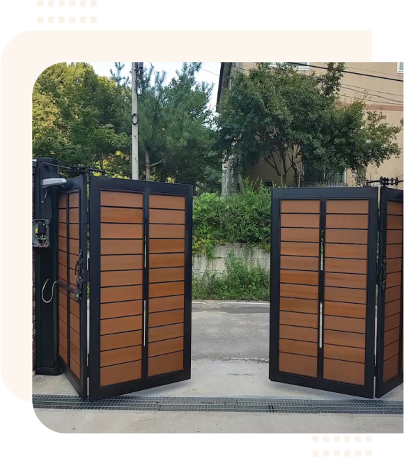 auto sliding foalding gate